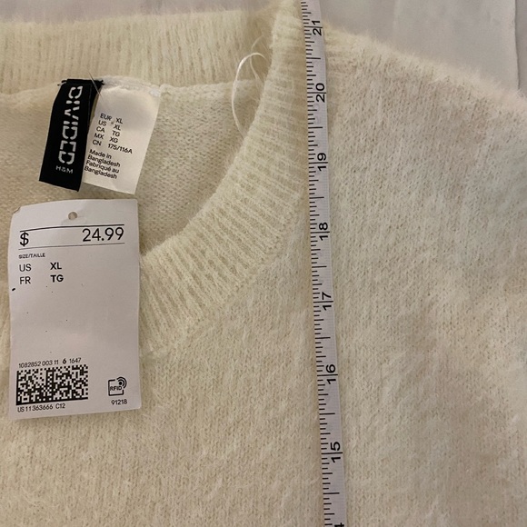 Divided Soft Cream Women's Sweater - Picture 4 of 10